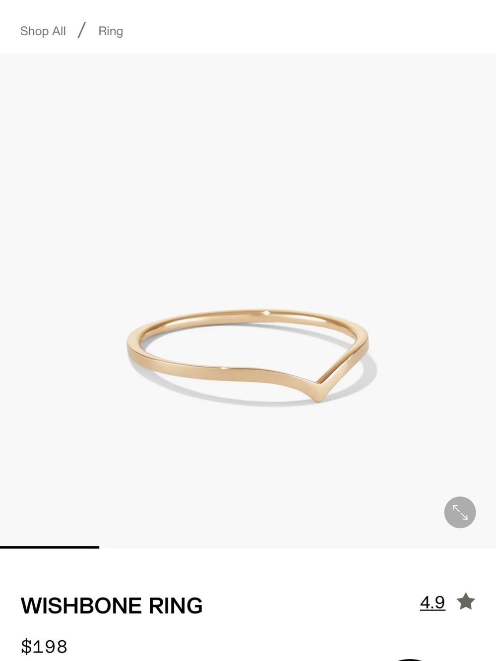 Mejuri Wishbone Ring